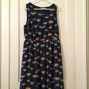 Mod cloth boat dress plus size